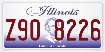 IL license plate Z908226
