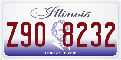 IL license plate Z908232