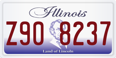 IL license plate Z908237