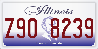 IL license plate Z908239