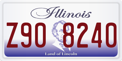 IL license plate Z908240
