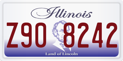 IL license plate Z908242