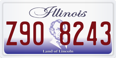 IL license plate Z908243