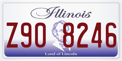 IL license plate Z908246
