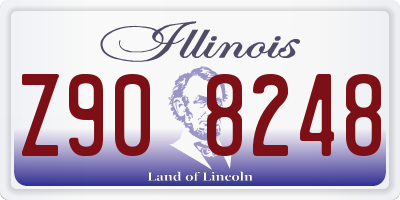 IL license plate Z908248