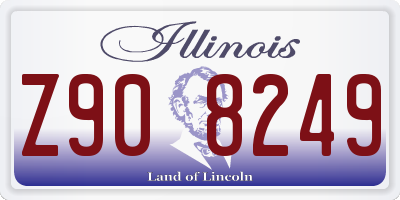 IL license plate Z908249