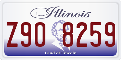 IL license plate Z908259