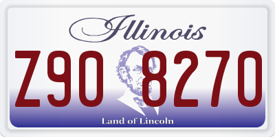 IL license plate Z908270