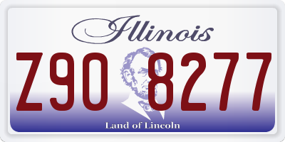 IL license plate Z908277