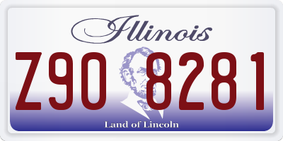 IL license plate Z908281
