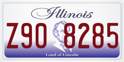 IL license plate Z908285