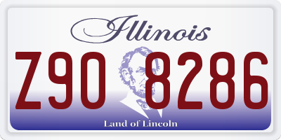 IL license plate Z908286