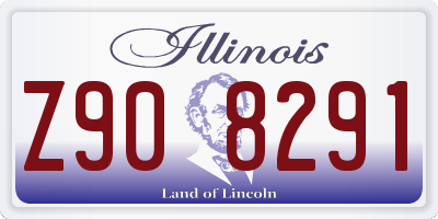 IL license plate Z908291