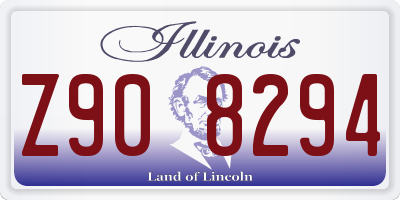 IL license plate Z908294