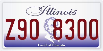IL license plate Z908300