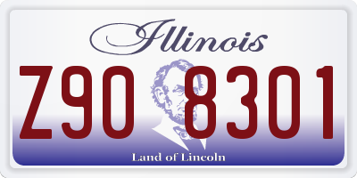 IL license plate Z908301