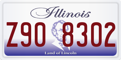 IL license plate Z908302