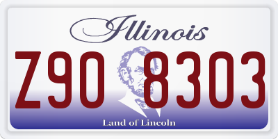 IL license plate Z908303