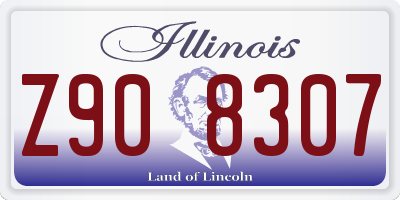 IL license plate Z908307