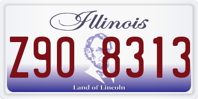 IL license plate Z908313