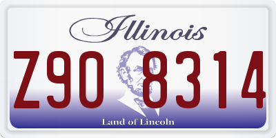 IL license plate Z908314