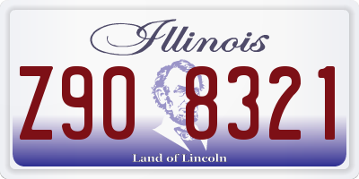 IL license plate Z908321