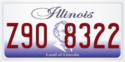 IL license plate Z908322