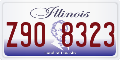 IL license plate Z908323