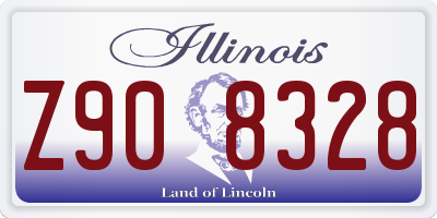 IL license plate Z908328