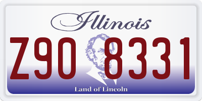 IL license plate Z908331
