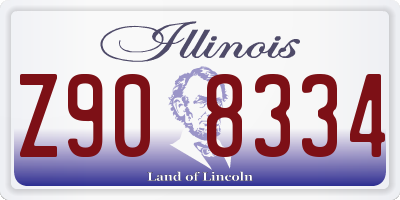 IL license plate Z908334