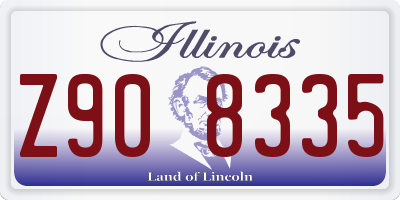 IL license plate Z908335