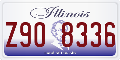 IL license plate Z908336