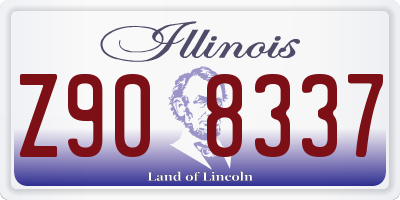 IL license plate Z908337