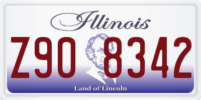 IL license plate Z908342