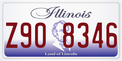IL license plate Z908346