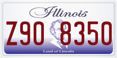 IL license plate Z908350