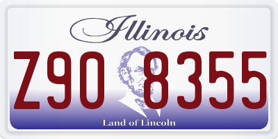 IL license plate Z908355