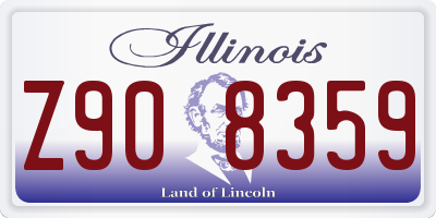 IL license plate Z908359