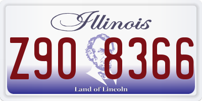 IL license plate Z908366