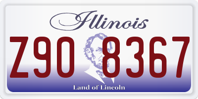 IL license plate Z908367