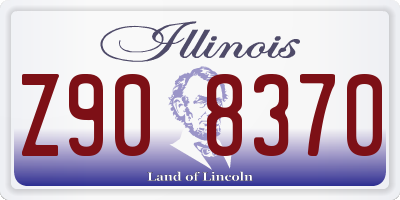 IL license plate Z908370