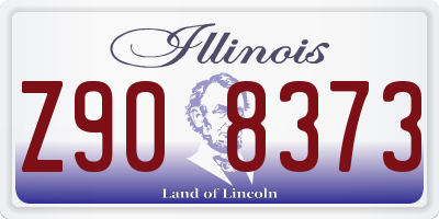 IL license plate Z908373