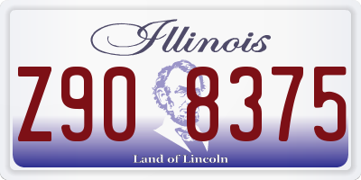 IL license plate Z908375