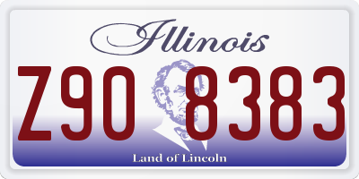 IL license plate Z908383