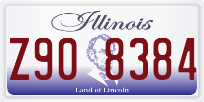 IL license plate Z908384