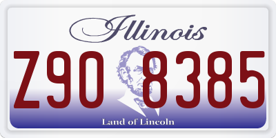 IL license plate Z908385
