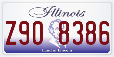 IL license plate Z908386