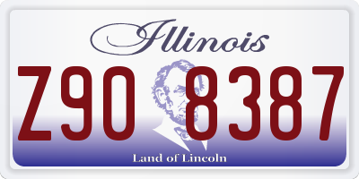IL license plate Z908387