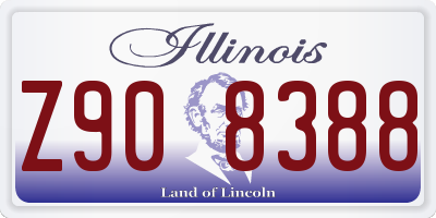IL license plate Z908388
